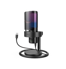 Fifine AMPLIGAME A9 RGB USB Black Gaming Microphone